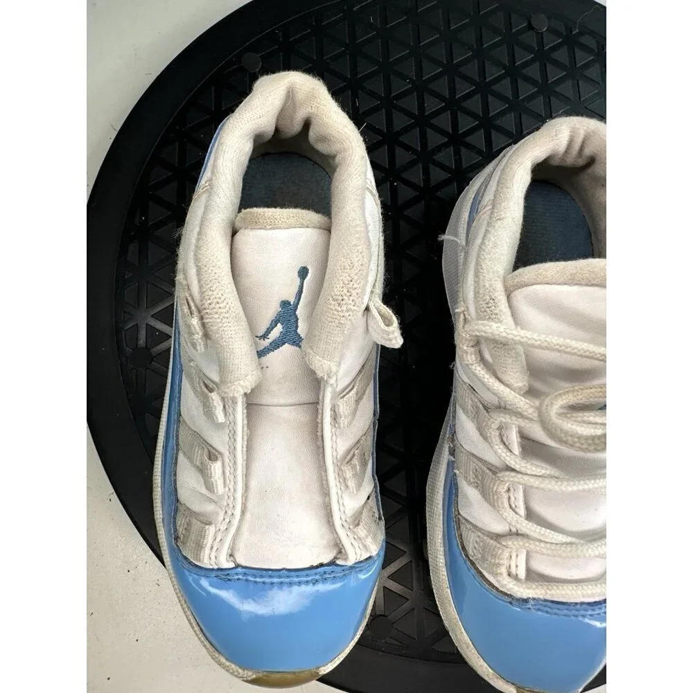 FOR PARTS - Nike Kids Air Jordan 11 505836-106 White Shoes Sneakers SZ 9C